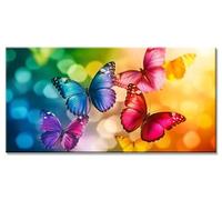 Papillon Diamond Painting Adulte Enfant 5D DIY Loisirs Créatifs Adultes Difficile Accessoires Inclus Insecte Broderie Diamant Painting kit Peinture Grand Format Strass Point de Croix 55x110cm y-6078