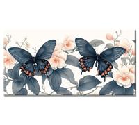 Papillon Diamond Painting Adulte Enfant 5D DIY Loisirs Créatifs Adultes Difficile Accessoires Inclus Fleur Broderie Diamant Painting kit Peinture Grand Format Strass Point de Croix 55x110cm y-6364