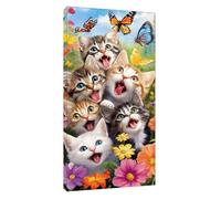 Papillon Diamond Painting Kit pour Adulte Débutant, 5D Peinture Diamant Chat Diamond Art Point de Croix Broderie Diamant Painting Kit pour Adultes Enfants Murale Décoration Cadeau 80x40cm t-7044
