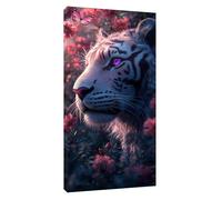 Papillon Diamond Painting Kit pour Adulte Débutant, 5D Peinture Diamant Tigre Diamond Art Point de Croix Broderie Diamant Painting Kit pour Adultes Enfants Murale Décoration Cadeau 200x100cm t-7080