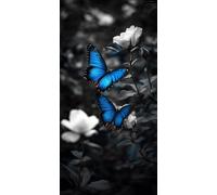 Papillon Diamond Painting Panda Diamond Painting Enfant DIY Peinture Diamant Adulte Kit Broderie Strass Canevas Kit Complet Adulte Mosaique Loisir Creatif, pour Decoration Chambre 40x120cm J - 170