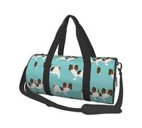 Papillon Dogs Chien épagneul Jouet Mignon, Sac de Voyage de Grande capacité, Sac à Main Rond, Sac de Voyage de Sport, fourre-Tout, Sac de Fitness