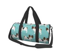 Papillon Dogs Chien épagneul Jouet Mignon, Sac de Voyage de Grande capacité, Sac à Main Rond, Sac de Voyage de Sport, fourre-Tout, Sac de Fitness