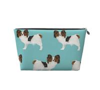 Papillon Dogs Chien épagneul Jouet Mignon, Trousse de Toilette Trousse de Maquillage Sac à cosmétiques Trousse de Toilette de Voyage Portable
