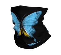 Papillon du Drapeau De Sainte-Lucie Bandeaux Étanche À La Poussière Cache-Cou Anti-UV Écharpe Tube pour Randonnée Femme Adulte 26X30CM
