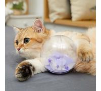 Papillon Electrique Boule En Plastique Interactif Chat Teaser Jouet Chat Gobelet Automatique Avec Boule En Plastique Toy11