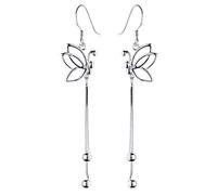 Papillon élégant des Femmes Dangle Longue chaîne Ligne Crochet Boucles d'oreilles Bijoux Cadeau Argent très Pratique et Populaire Attractive Design