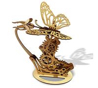 Papillon en Bois Puzzles 3D Colibri Mécanique - Modèle Auto-Artisanat Déco Éducation Cadeau