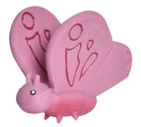 Papillon en caoutchouc naturel rose TU