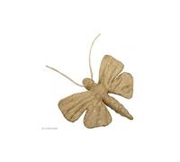 Papillon en papier mâché - 9 x 12 x 1,5 cm