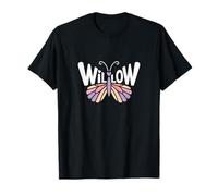 Papillon en Saule - Art personnalisé avec nom Mignon T-Shirt
