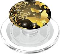 Papillon et Fleurs Mignon Beau-d'or PopSockets PopGrip pour MagSafe