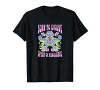 Papillon Floral Born to Evolve T-Shirt Graphique avec Valeur, Homme, Noir, L