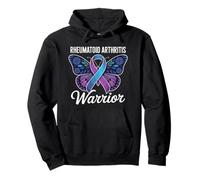 Papillon Floral Guerrier Sensibilisation à la polyarthrite rhumatoïde Sweat à Capuche