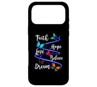 Papillon, Foi, Espoir, Amour, Croire, rêve, chrétien Coque pour iPhone 17 Pro Max