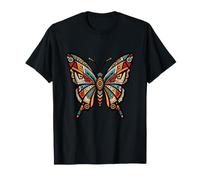 Papillon Géométrie Sacrée Tribal Boho Nature Motif T-Shirt