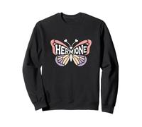 Papillon Hermione - Word Art personnalisé avec nom Mignon Sweatshirt