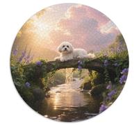 Papillon, Jeu Circulaire Exigeant De 1000 Pièces Avecchien de Compagnie, Recommandé pour Moments De Silence Et Concentration 1000pcs (67.5x67.5cm)