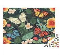Papillon Lumineux Puzzle 1000 Pièces avec Clic Parfait, Puzzles De Casse-tête défi De Jeu Éduchatif pour Un Passe-Temps pour Adulte, Cadeau Original Adulte 70x50cm/1000pcs