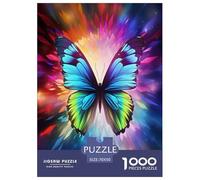 Papillon Magnifique Puzzle 1000 Pièces Cadeau Unique Jeu Éduchatif Défi Jouet À De Qualité Supérieure Peinture Art pour Adultes Enfants 70x50cm/1000pcs