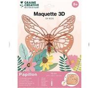 Papillon maquette 3D en bois Multicolore G
