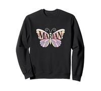Papillon Marian - Art personnalisé avec nom Mignon Sweatshirt