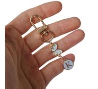 Papillon métal lettre trousseau mode A-Z lettre porte-clés charmes voiture porte-clés porte-sac pendentif accessoires bijoux cadeau