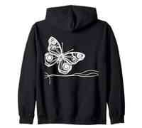 Papillon Morpheo Linéaire Entomologiste Sweat à Capuche