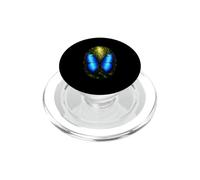 Papillon Morpho Bleu forêt Tropicale pour Amoureux des Insectes PopSockets PopGrip pour MagSafe
