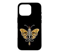 Papillon Musical avec Microphone pour chanteurs et Musiciens Coque pour iPhone 16 Pro
