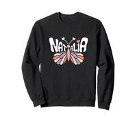 Papillon Natalia - Word Art personnalisé avec nom Mignon Sweatshirt