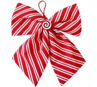 Papillon Noël 25cm pour déco Sapin Papillon Noël 25cm pour | Tissu cloth pour durable, style européen élégant, finition soignée, taille 30cm, réutilisable chaque année(B)