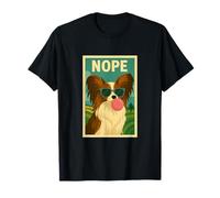 Papillon Nope Chewing Gum Bubble Print Pop Art Chien T-Shirt