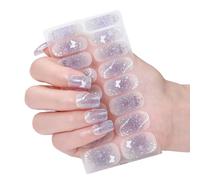 Papillon Ongles Autocollants Art Gel Imperméable Bandes Politiques Enveloppes Art Décoration pour Femmes Ongles Polissage Avec Lime à Ongles Bronzant Bandes à Ongles