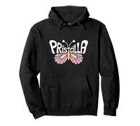 Papillon Priscilla - Art personnalisé avec nom Mignon Sweat à Capuche