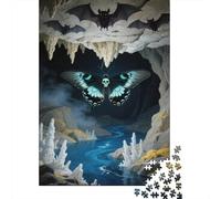 Papillon Puzzle 1000 Pièces Cadeau Unique rivière Cave Challenge Toy À De Qualité Supérieure Peinture Art pour Adultes Et Enfants À Partir De 12 Ans 1000pcs (75x50cm)