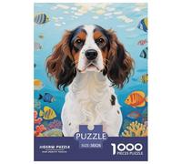 Papillon Puzzle 1000 Pièces Détente & Relaxation Chien de Compagnie Illustration Colorée Adultes Et Enfants Dès 14 Ans38x26cm/1000pcs