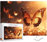 Papillon Puzzle 1314 Pièces Adultes, DIY Puzzle Rêve Couleur Puzzles, Jigsaw Jeu éducatif effrayant, Ddifficile pour Adultes avec Emballage Cadeau for Decoration Chambre Murale, Cadeau Homme, Model417