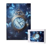 Papillon Puzzle 2000 Pièces Adultes Puzzle Horloge Classique, Activite Manuelle Adulte, Puzzles de Jeu Stimulants, Puzzles impossible, Enjoy Activités de défi Familial pour Ies Soirées de Jeu,p989t