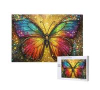 Papillon Puzzle Animal 120 Pièces Adultes, DIY Puzzles Classiques Art avec Boîte d'emballage et Photos de Référence, Relaxation/Soulagement du Stress/Jeux Amusants, Creatif Cadeau pour Femme M-354