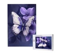 Papillon Puzzle Orchidée 120 Pièces Adultes, DIY Puzzles Classiques Art avec Boîte d'emballage et Photos de Référence, Relaxation/Soulagement du Stress/Jeux Amusants, Creatif Cadeau pour Femme M-1202