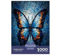 Papillon Puzzles 1000 Pièces Cadeau Unique Jeu Éduchatif Challenge Toy À De Qualité Supérieure Peinture Art pour Adultes Et Enfants À Partir De 14 Ans 70x50cm/1000pcs