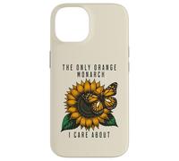 Papillon rétro The Only Orange Monarch I Care About Coque pour iPhone 14