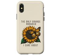 Papillon rétro The Only Orange Monarch I Care About Coque pour iPhone X/XS