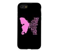 Papillon Rose « They Whispered to Her You Cant Withstand » Coque pour iPhone SE (2020) / 7/8