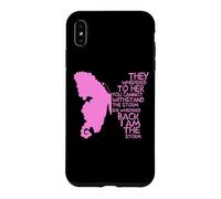 Papillon Rose « They Whispered to Her You Cant Withstand » Coque pour iPhone XS Max
