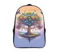 papillon sac à dos léger et décontracté 2 compartiment solide et robuste adolescent imperméable école sacs arbre fantastique sac à dos 3d imprimé-16,fille garçons pour l'école les voyages affaires