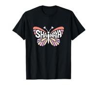 Papillon Shanaya - Art personnalisé avec nom Mignon T-Shirt