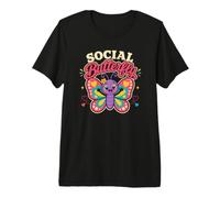 Papillon Social Mignon Filles heureuses amicales Spark Forever Fun T-Shirt Haut de Gamme