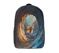 Papillon sortant de son cocon Sac À Dos Enfant Fille Symbole de renaissance Garçons Adolescents Primaire Avec Boucle De Réglage Cartables Scolaires 17inch
